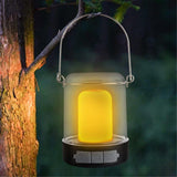 LED Rechargeable Camping Lanterns - Vintage Style, Stepless Dimming, Hanging Tent, and Power Outages- 1 Piece