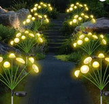 Solar LED Jellyfish Mushroom Lights for Garden -Outdoor Ground-Plug Lawn Lights